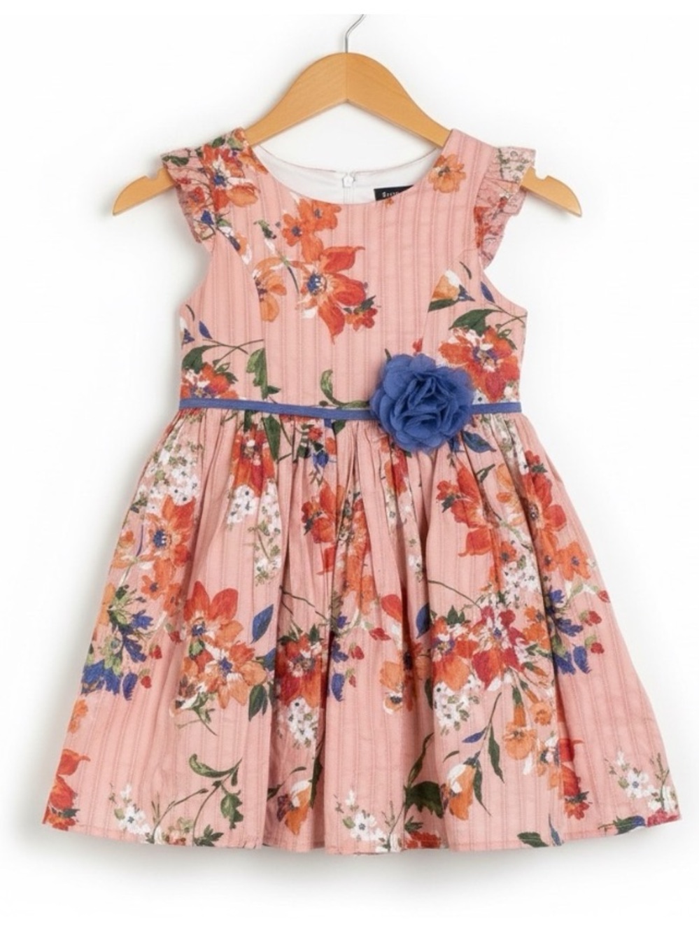 Zunie NWOT Floral Summer Garden Party Pink Kids Dress